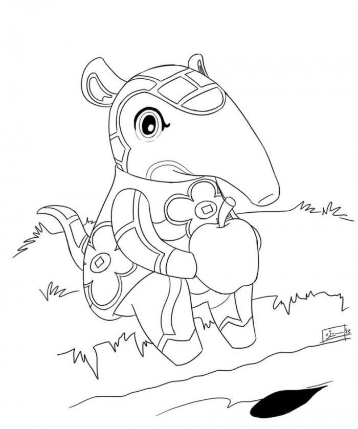 Anteater Baby Coloring Pages