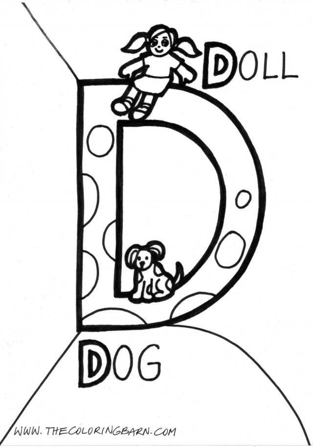 Alphabet Coloring Pages Find Cute Pages To Color 277004 D Coloring 