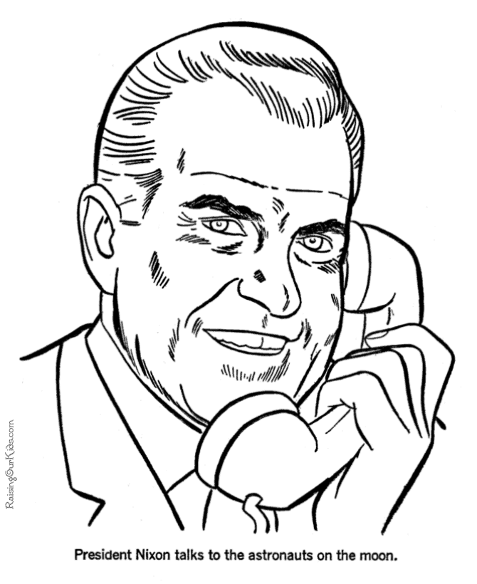 Richard M. Nixon Coloring Pages - Free and Printable!