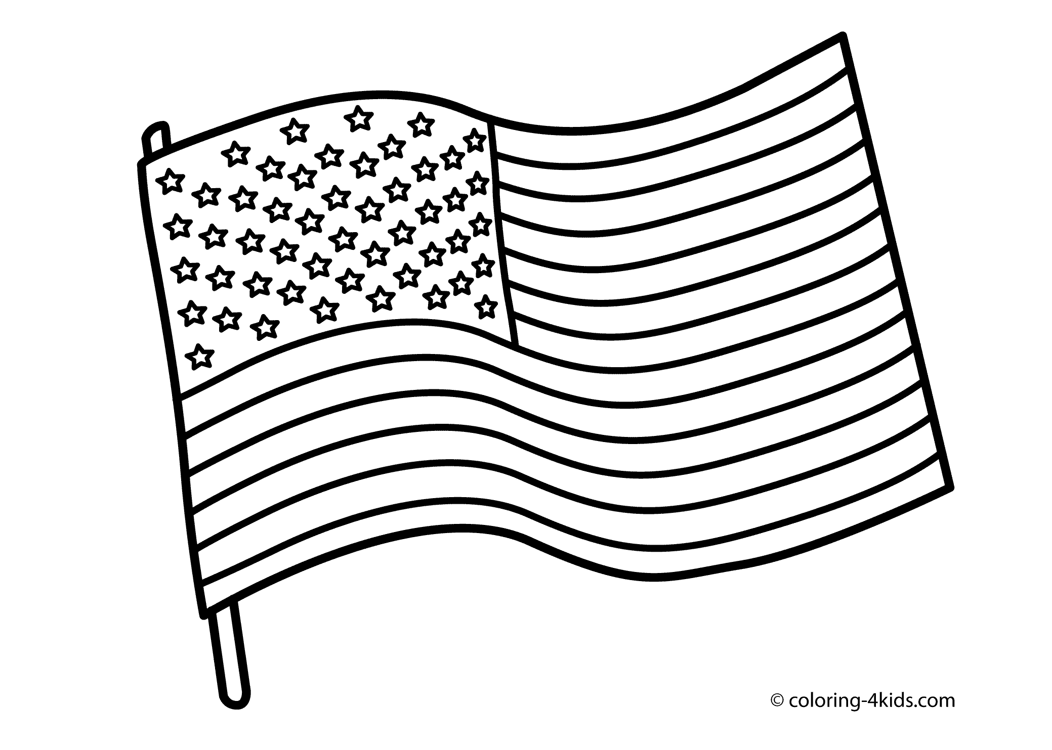 Usa Flag Coloring Page (18 Pictures) - Colorine.net | 3941