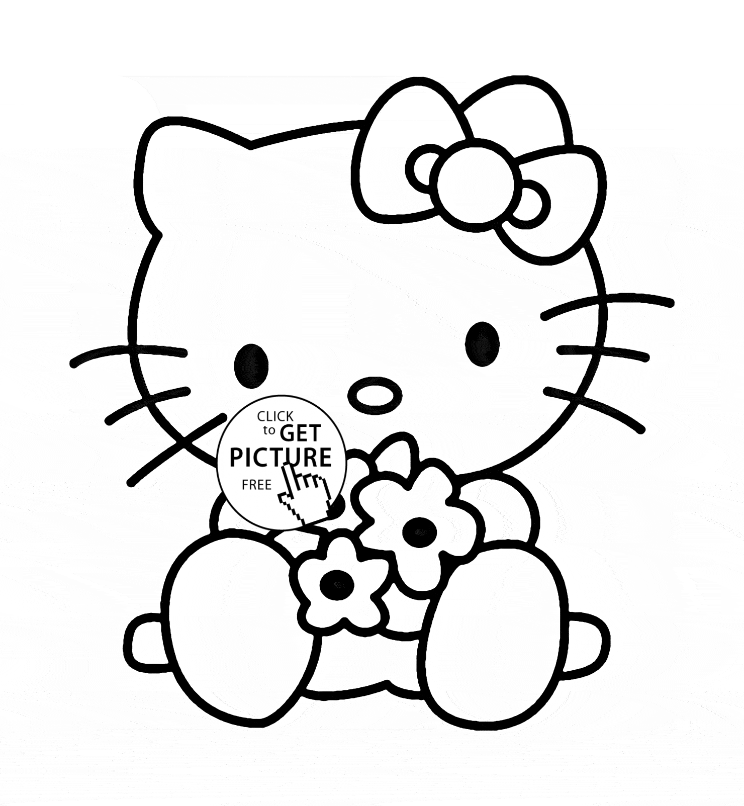 Hello Kitty coloring page for kids, for girls coloring pages ...