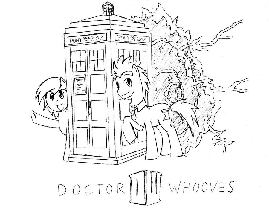 Lineart - Derpy Doctor Whooves - Steampunk by tinuleaf on DeviantArt