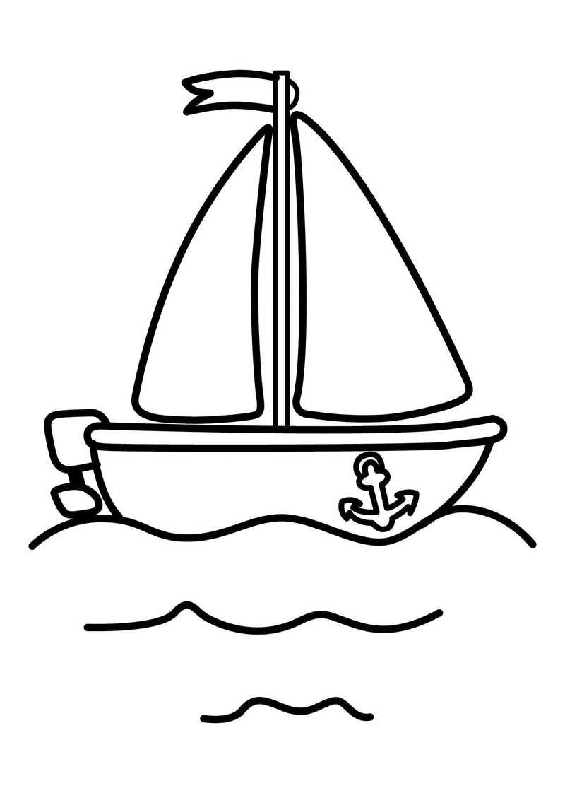 Printable Boat Coloring Pages PDF ...