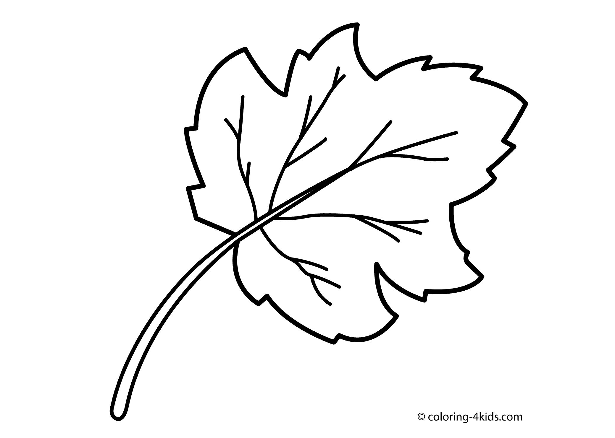 Trees And Leaves Coloring Pages - Coloring Home
