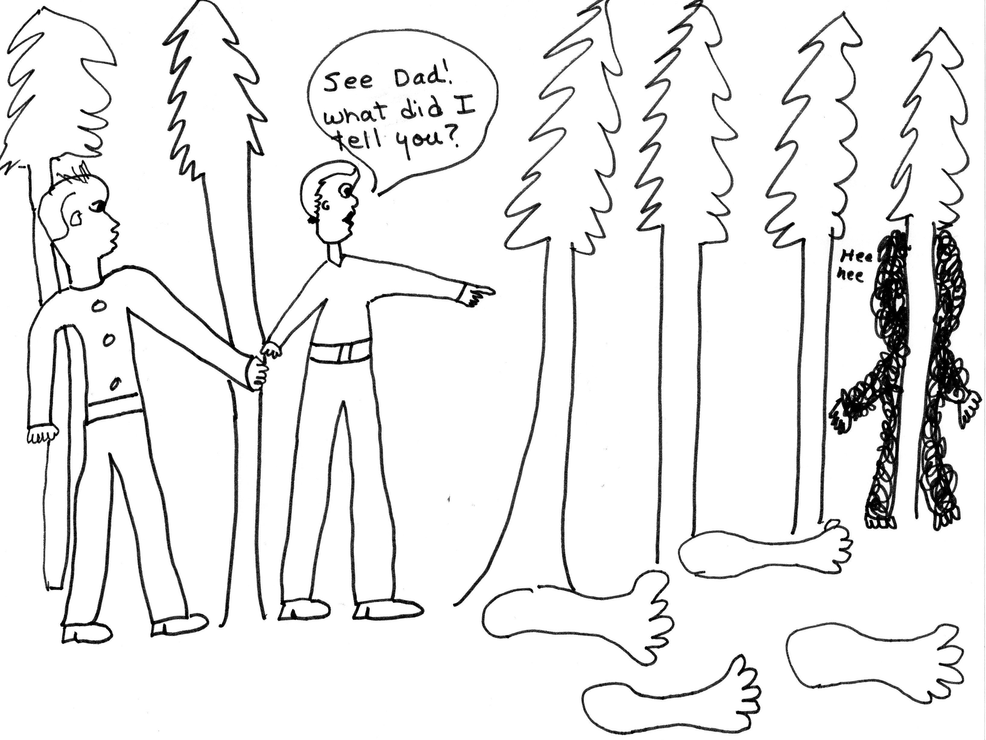 Bigfoot Coloring Pages - Coloring Home