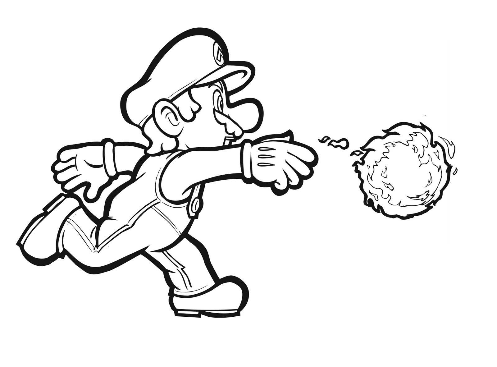 Amazing of Interesting Super Mario Bros Coloring Pages H #707