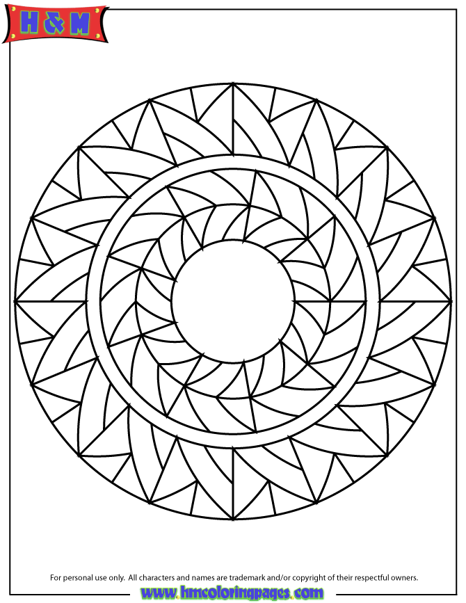 Abstract Shapes Coloring Pages Home Mandala Page
