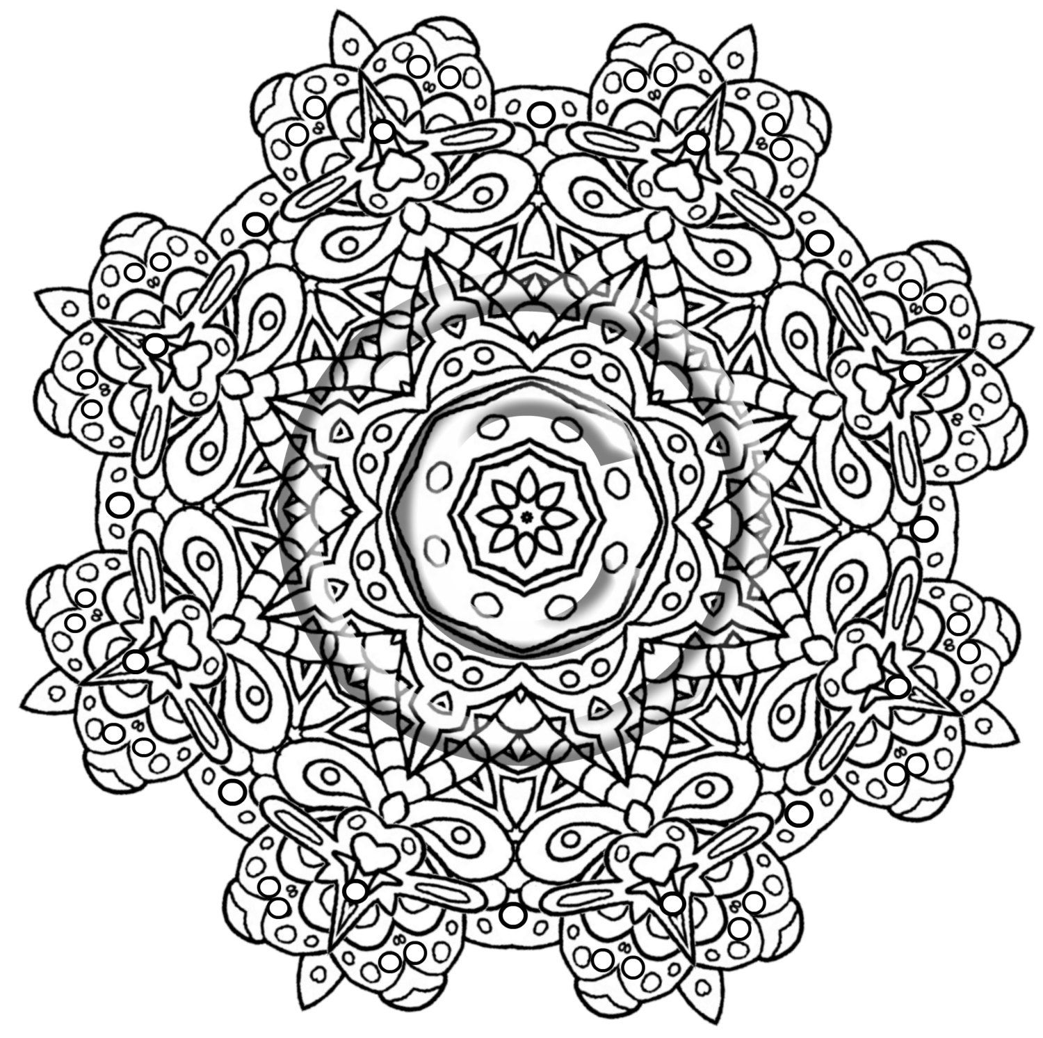 Intricate Flower Coloring Pages Coloring Home