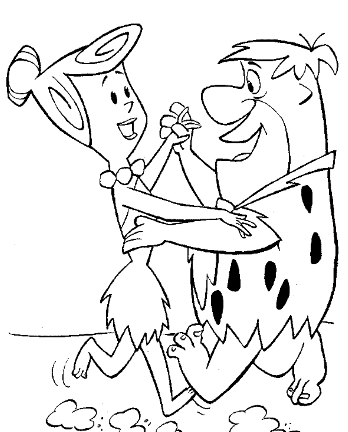 Cartoon Coloring Pages The Flintstones | Cartoon Coloring pages of ...