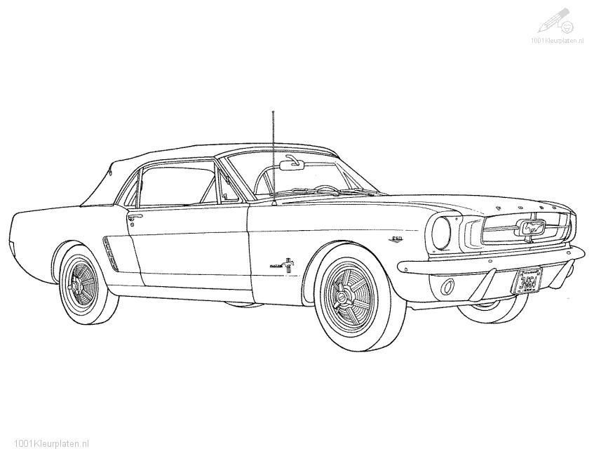 Muscle Cars Coloring Pages