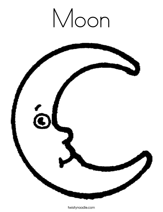 Moon Coloring Pages Printable Coloring Home