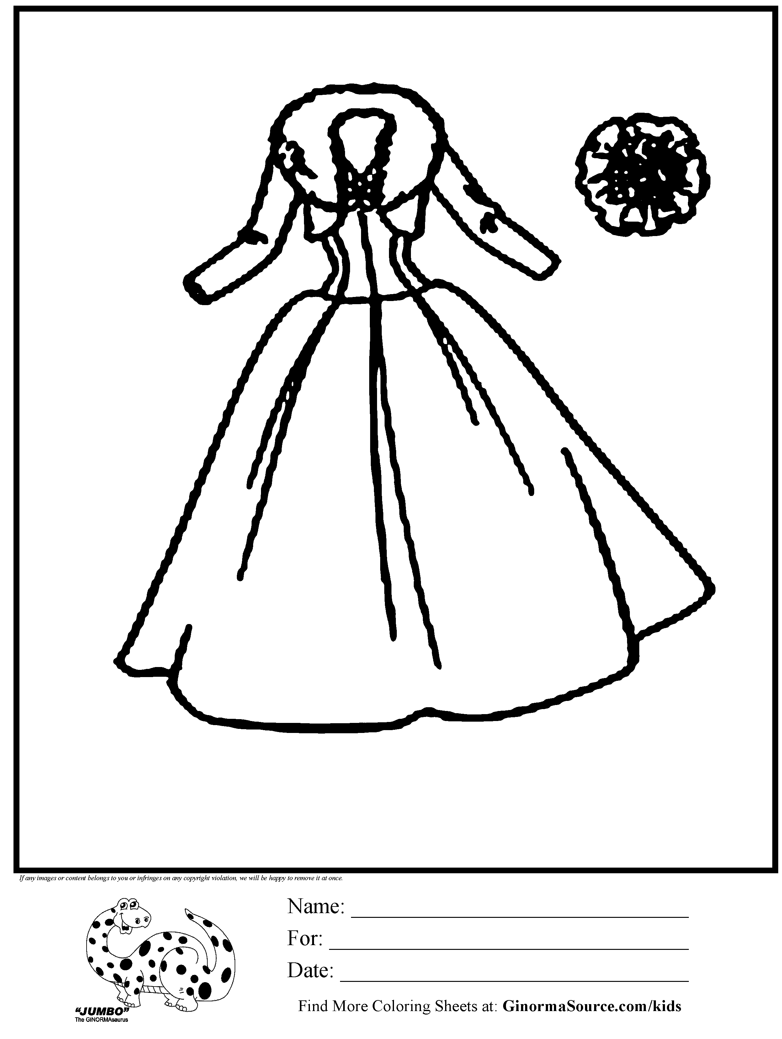 Abstract Dress Coloring Pages - Coloring Pages For All Ages