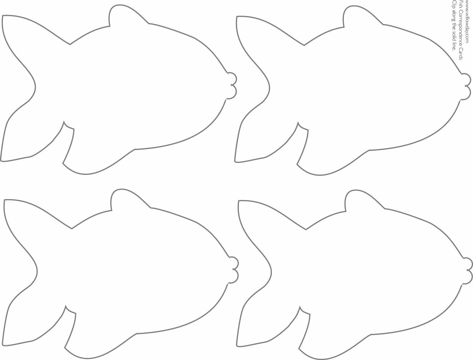 Printable Fish Cutouts Coloring Home