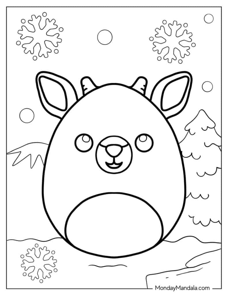 50 Squishmallow Coloring Pages (Free PDF Printables)