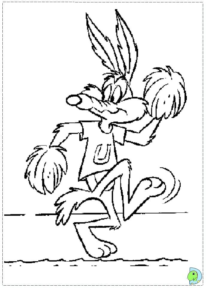 Wile e Coyote Coloring page- DinoKids.org