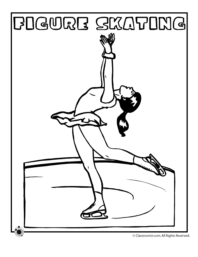 Figure Skating Coloring Pages - Free Printable Coloring Pages 