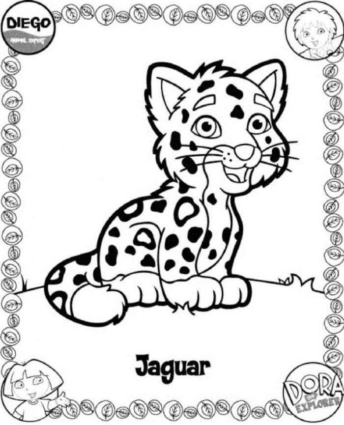 Baby Jaguar Coloring Pages - Coloring Home
