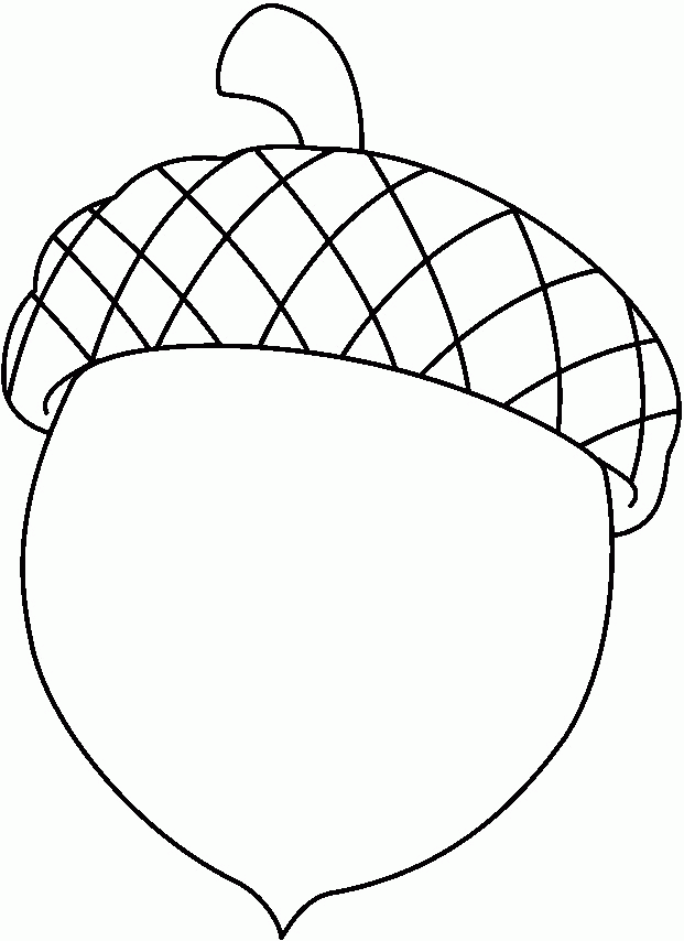 Acorn Coloring Pages For Kids Coloring Home