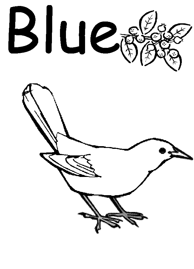 Things That Are Blue Coloring Pages - Coloring Home