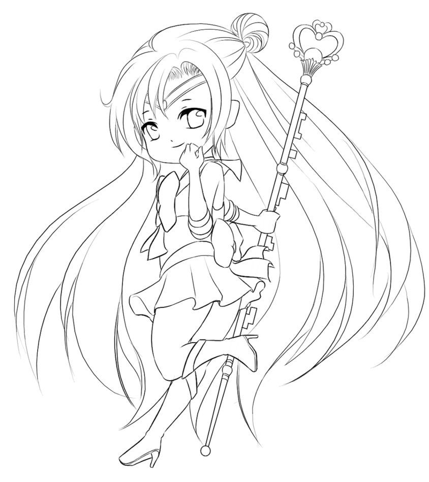 Anime Chibi Princess Coloring Pages - Coloring Pages For All Ages