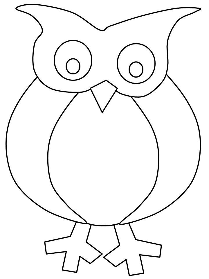 Owls Owl Templates, Owl Crafts Coloring Home
