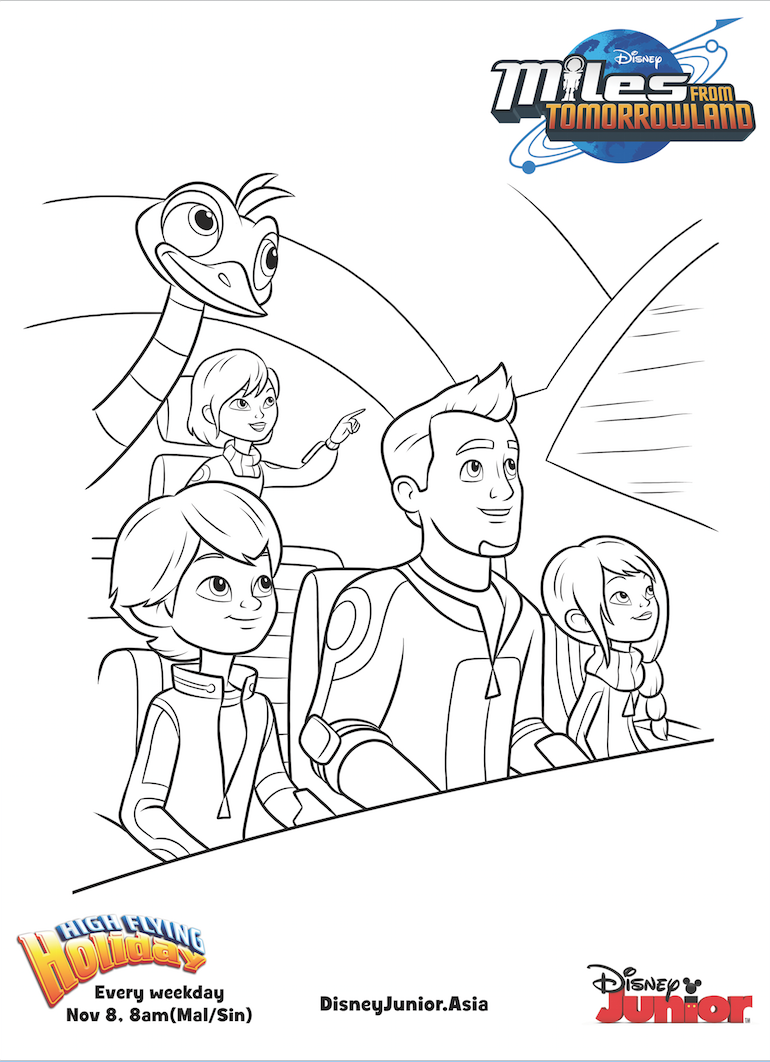 Miles From Tomorrowland - Callisto Family Colouring Page | Disney ...