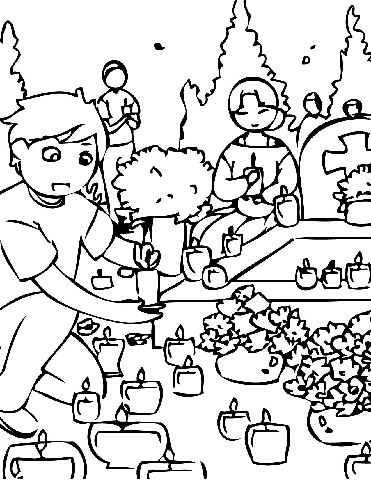 All Saints Day Coloring Pages Coloring Home