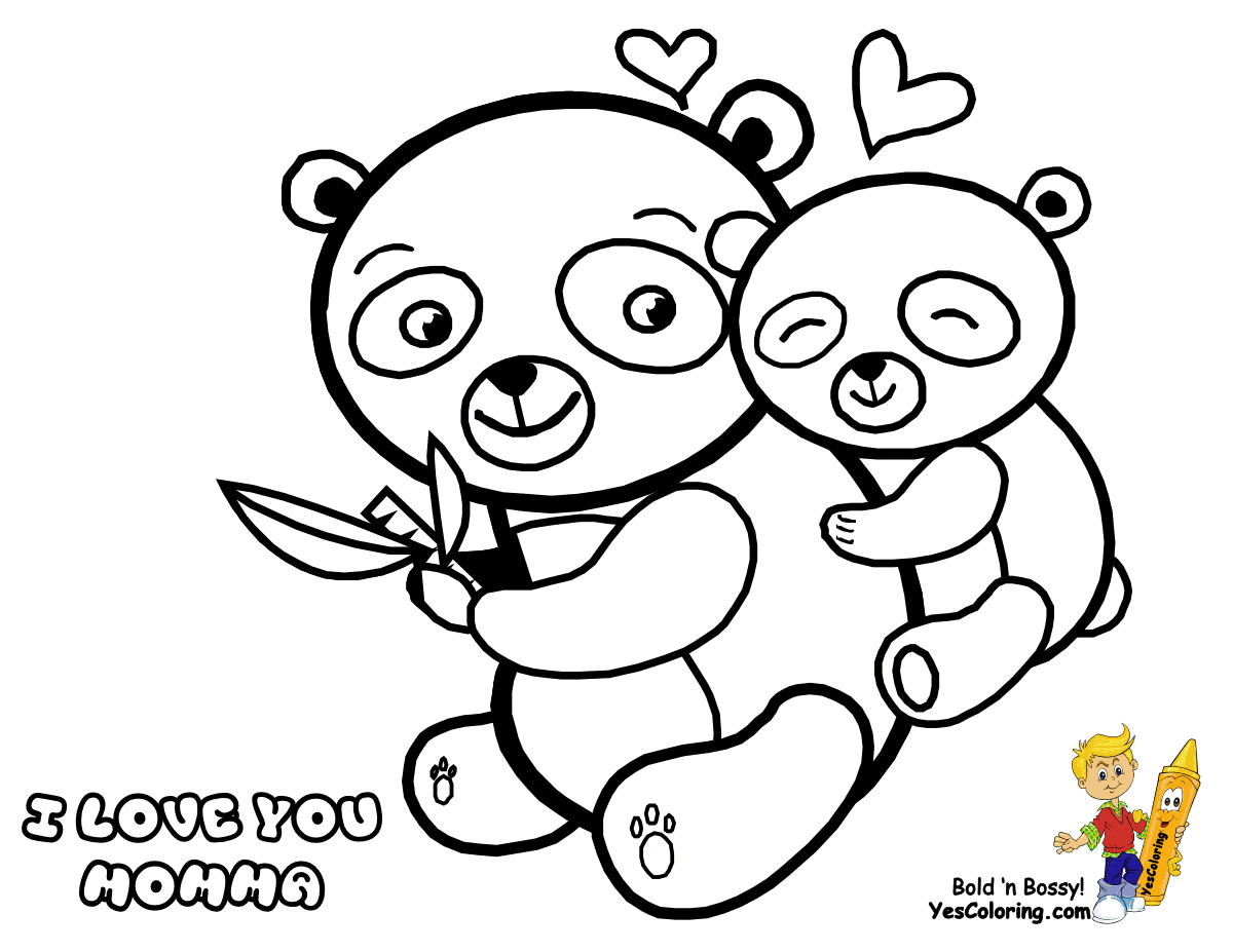 Giant Panda Coloring Page - Coloring Home