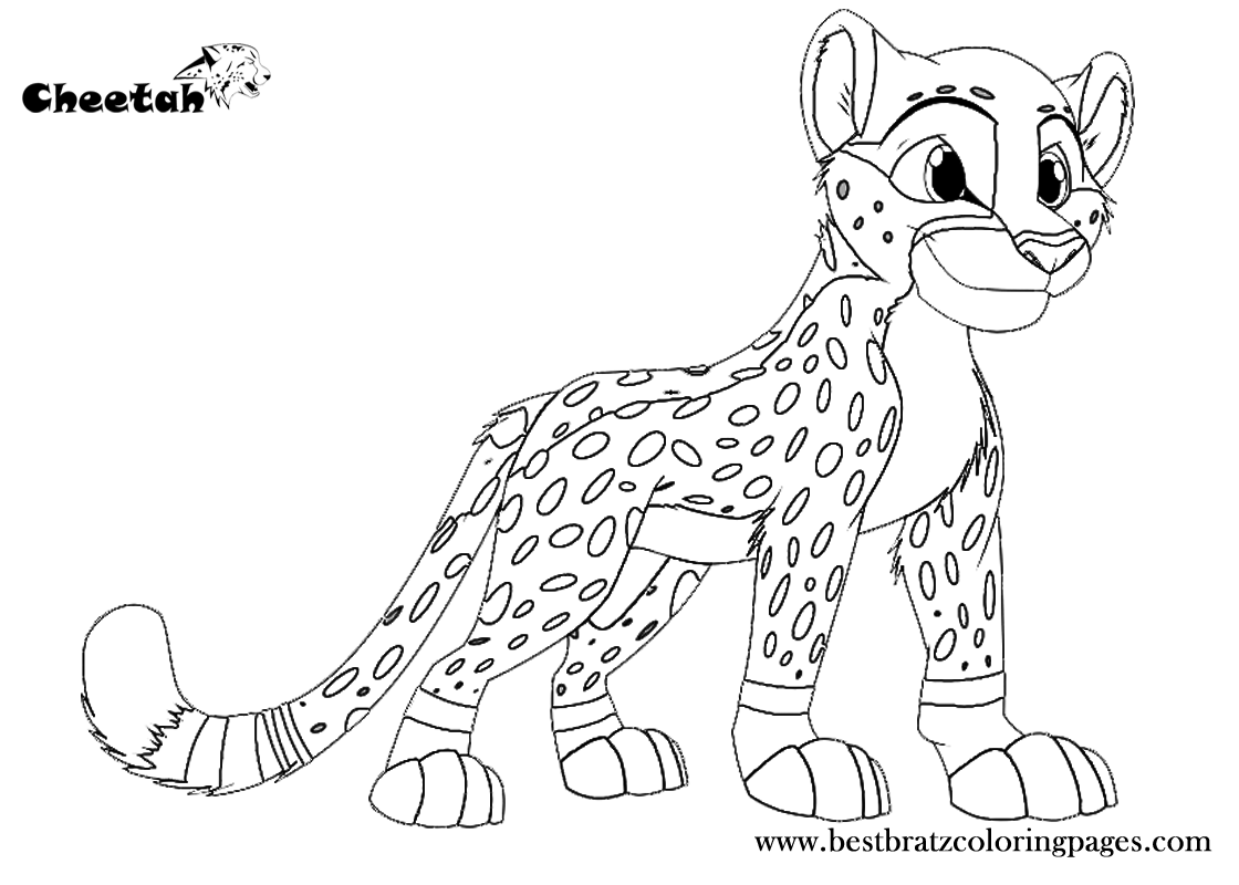 Cute Baby Cheetah Coloring Pages - Coloring Home