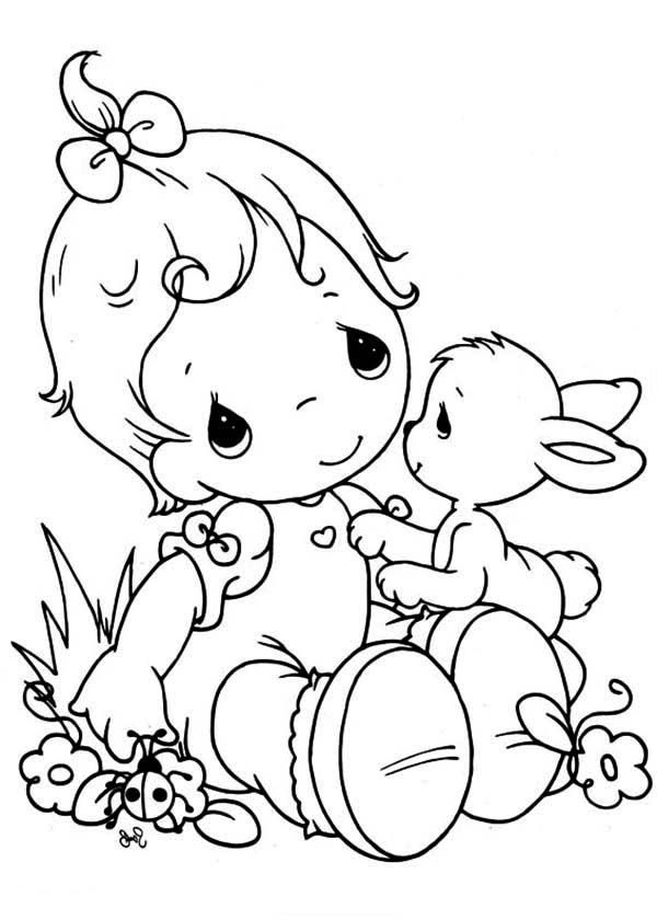 Precious Moments Free Coloring Pages - Coloring Home