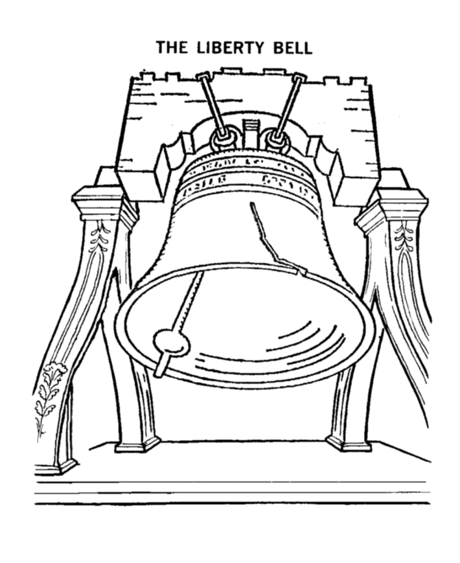 BlueBonkers: Memorial Day Coloring Page Sheets - The Liberty Bell