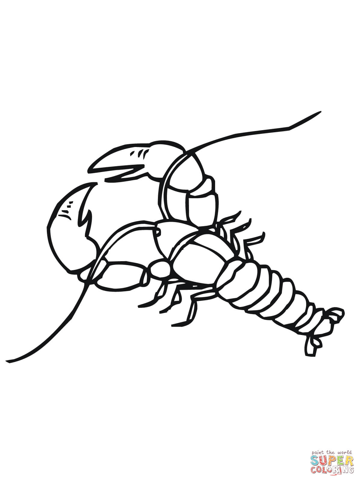 Danube Crayfish coloring page | Free Printable Coloring Pages
