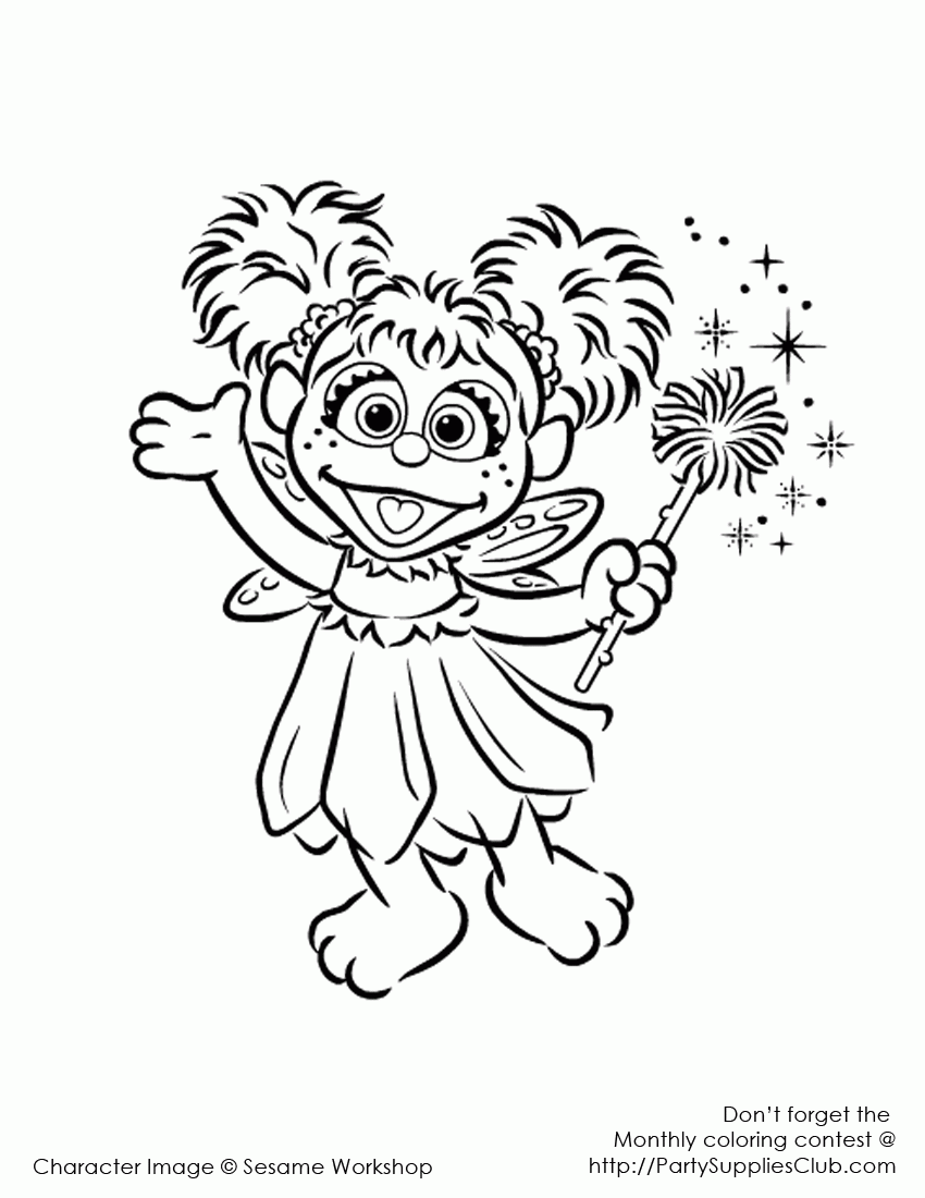 abby cadabby free coloring book pages - photo #8