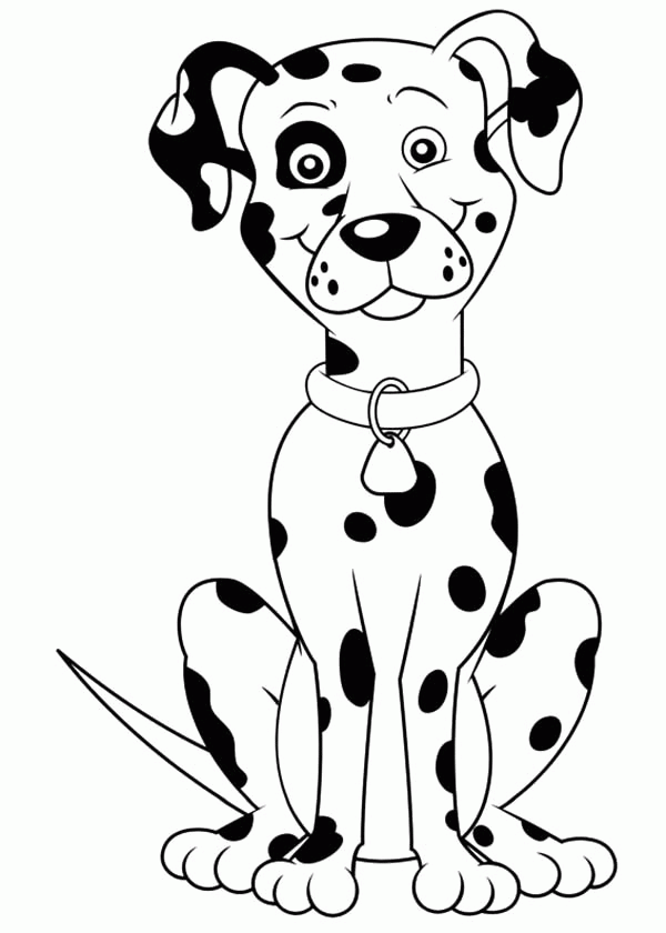 Fire Dog - Coloring Pages for Kids and for Adults
