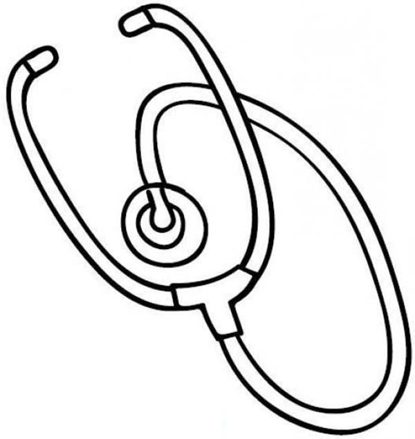 Medical Equipment Stethoscope Coloring ...pinterest.com