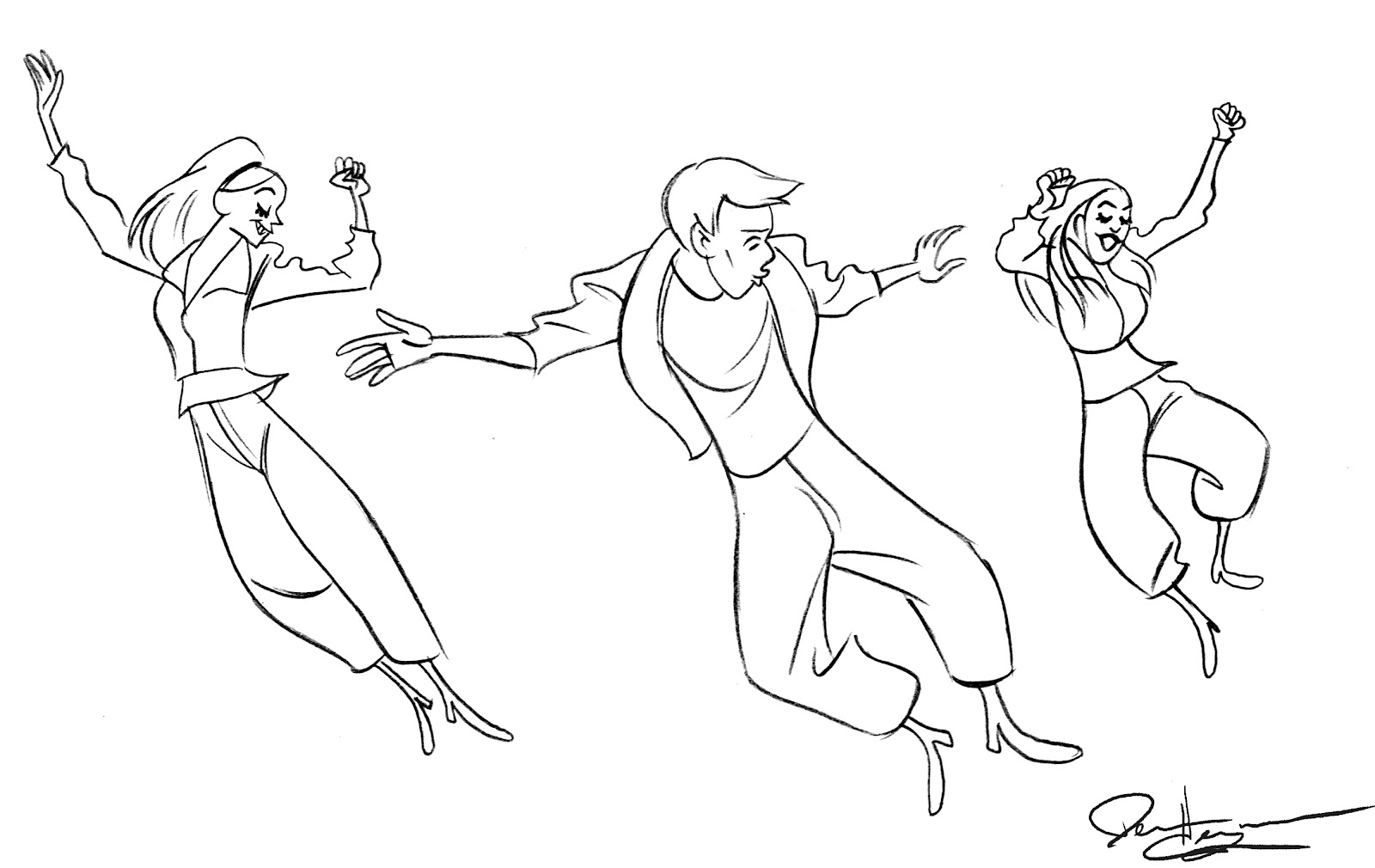 Dancer #35 (Jobs) – Printable coloring pages
