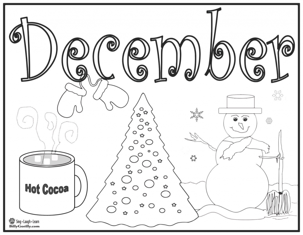 15 Winter Holiday Coloring Pages for Kids | Sing Laugh Learn