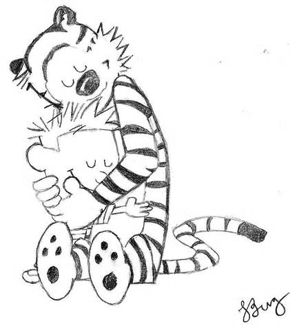 Calvin Hobbes Printable Coloring Pages Coloring Pages