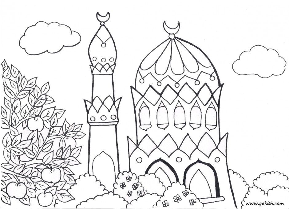 Islamic Coloring Pages | Coloring pages, Coloring pages to print, Disney  princess coloring pages
