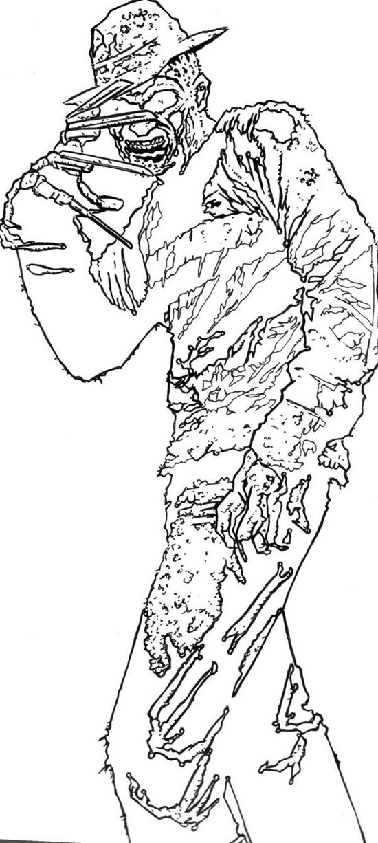 Freddy Krueger Coloring Pages - Coloring Home