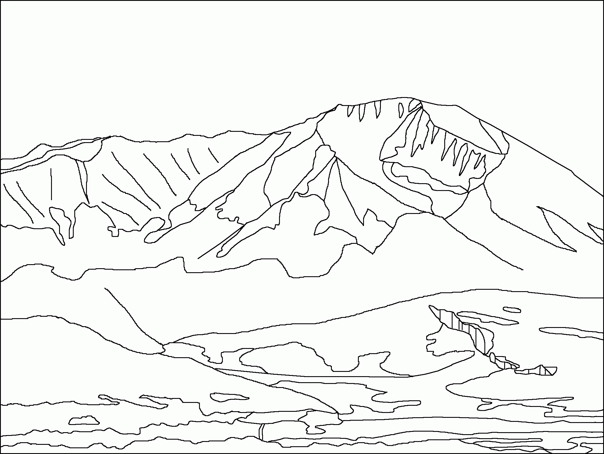 Coloring Pages Mountains - Coloring Page Photos - Coloring Home