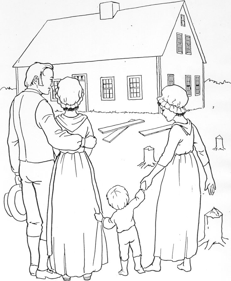 Pioneer Children Coloring Pages Sketch Coloring Page