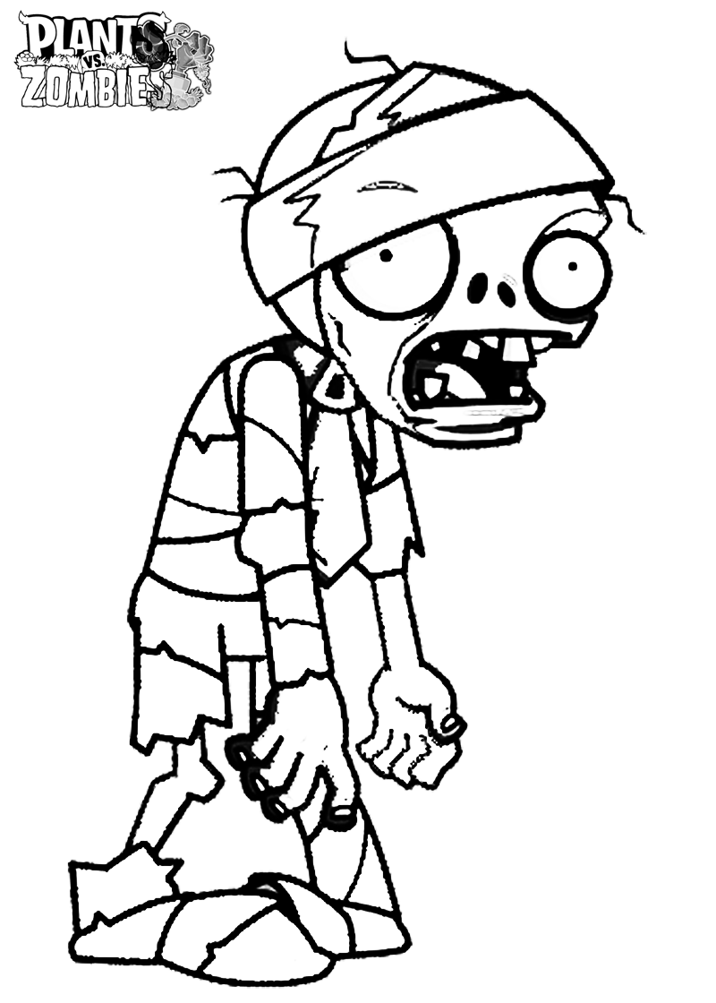 Zombie Coloring Pages For Children - Coloring Home