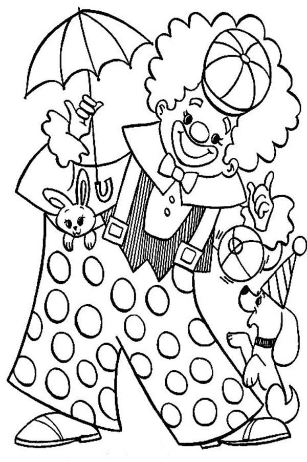 Print Clown Coloring Pages - Toyolaenergy.com