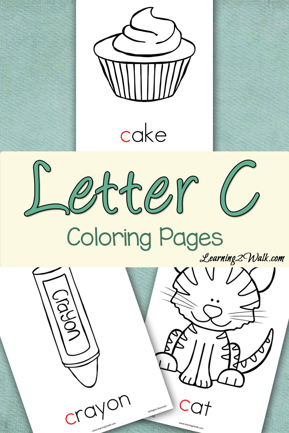 Preschool Letter Activities: Letter C Coloring Pages