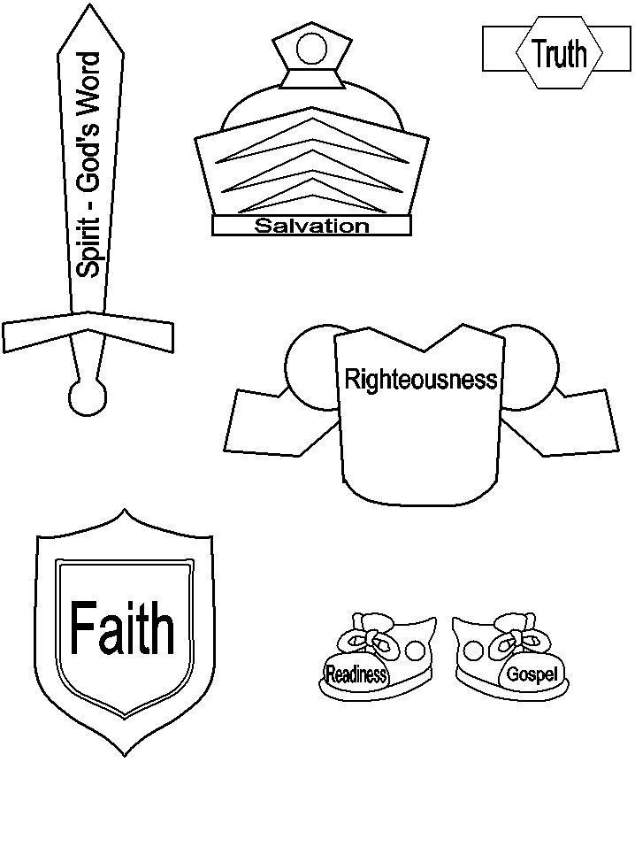 Armor Of God Coloring Pages