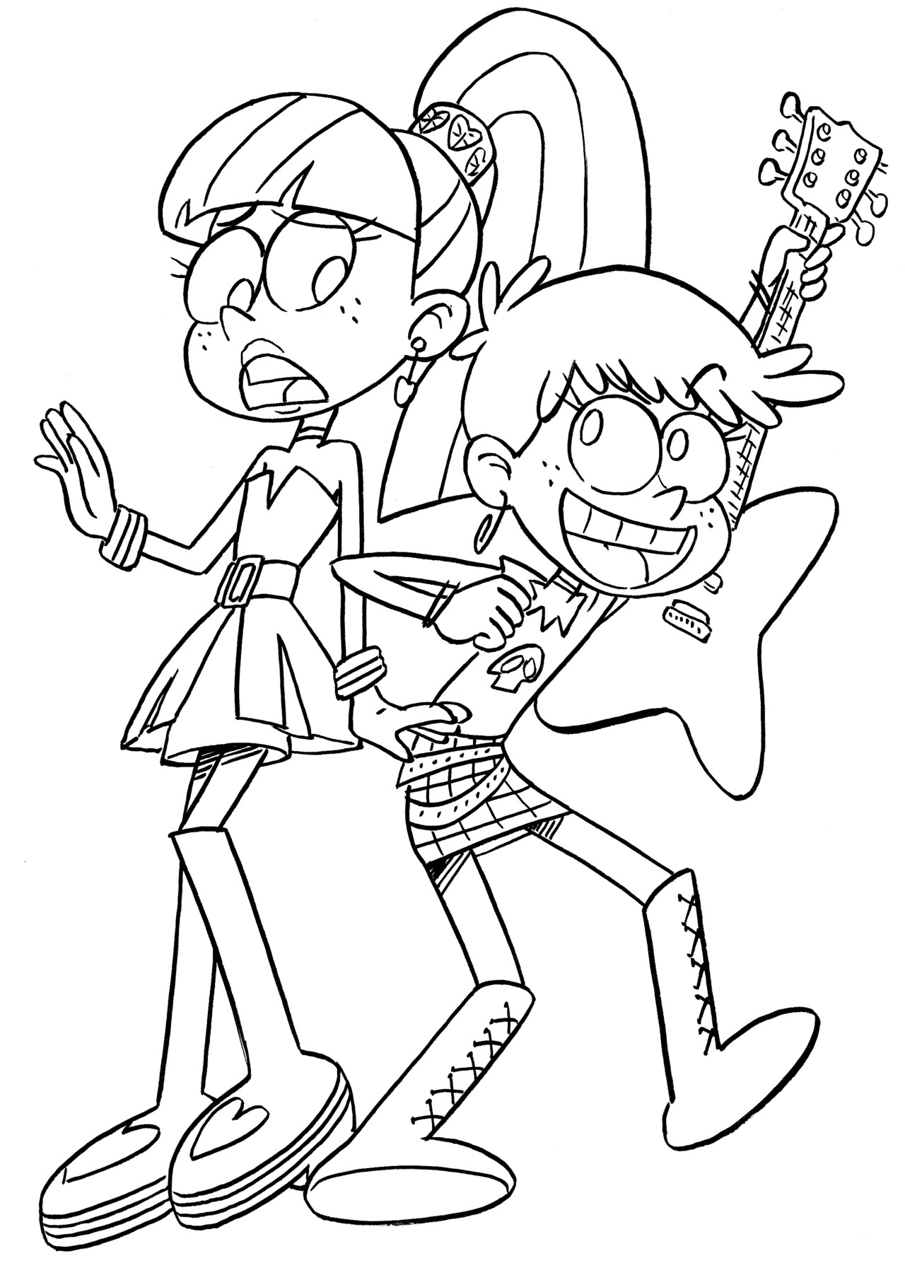 Coloring Pages : Coloring Free Of The Loud House In For Kids ...