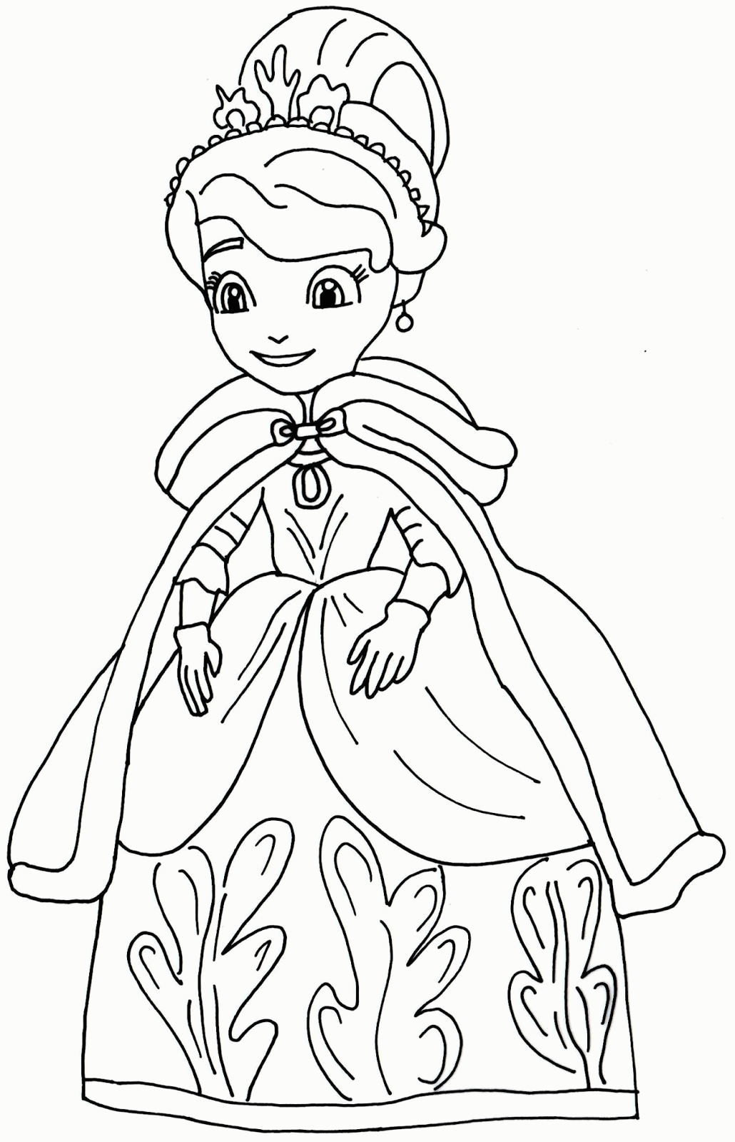 Sofia The First Coloring Pages Free Printable