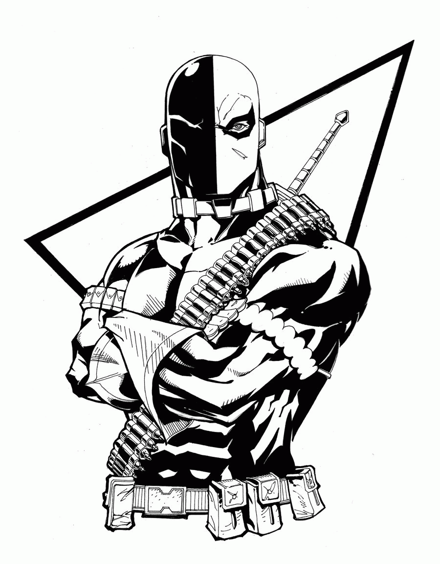 Deathstroke Coloring Pages Coloring Home