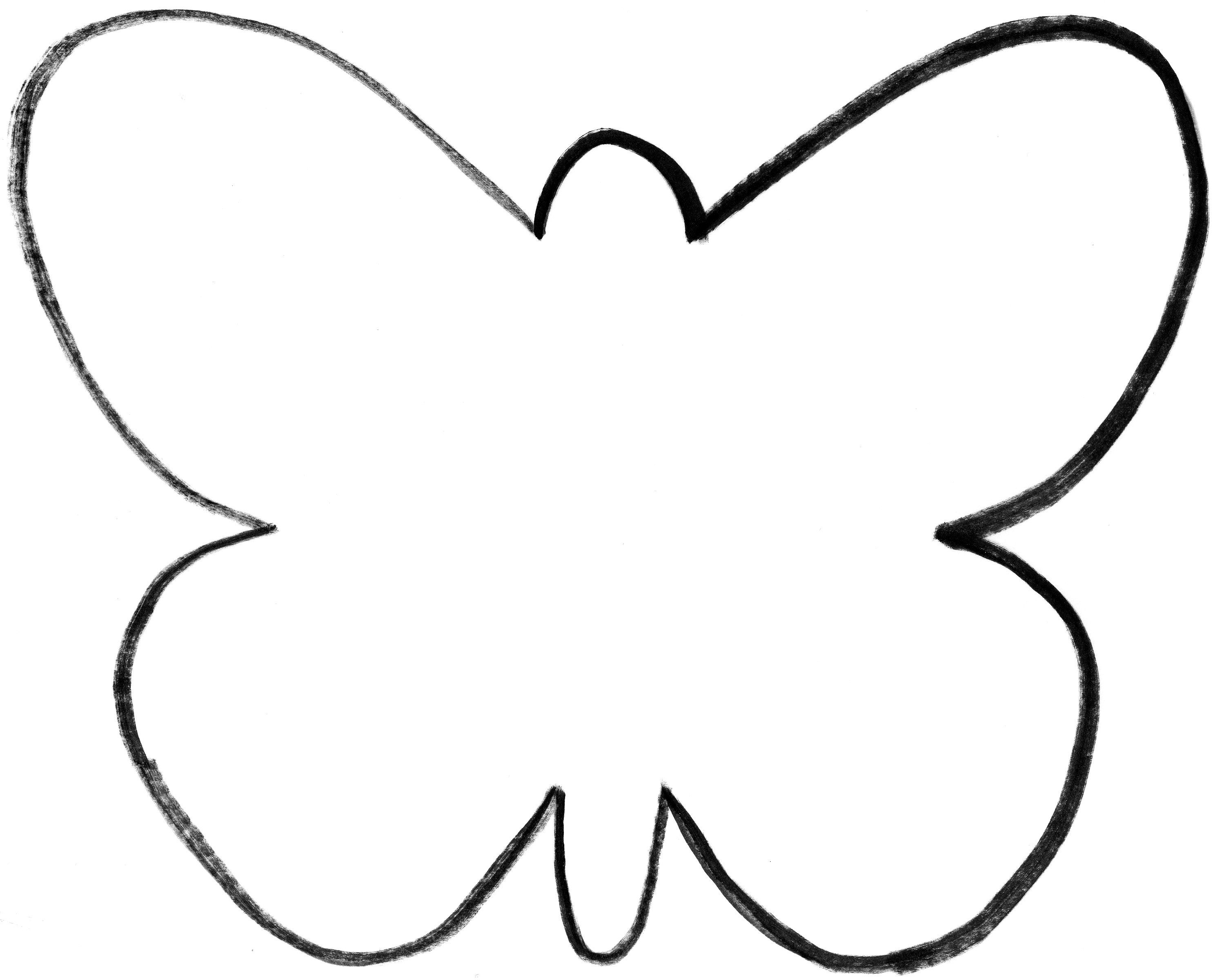 Butterfly Template Printable Coloring Pages For Kids And For Adults